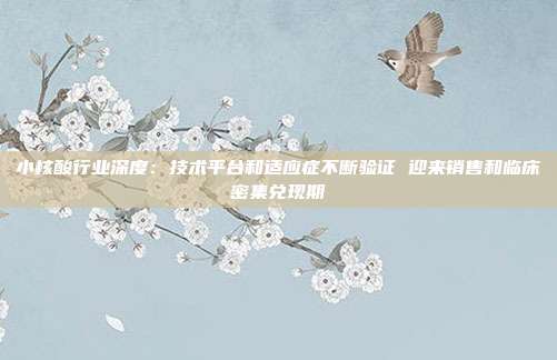 小核酸行业深度:技术平台和适应症不断验证 迎来销售和临床密集兑现期