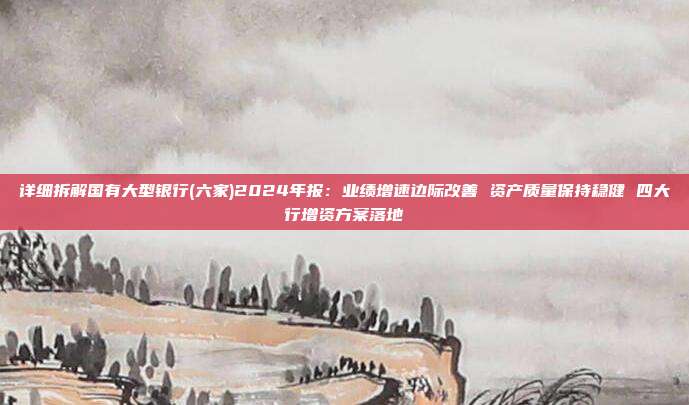 详细拆解国有大型银行(六家)2024年报:业绩增速边际改善 资产质量保持稳健 四大行增资方案落地