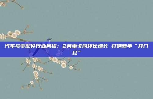 汽车与零配件行业月报：2月重卡同环比增长 打响新年“开门红”