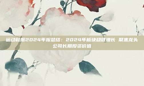 运动鞋服2024年报总结:2024年板块稳健增长 聚焦龙头公司长期投资价值