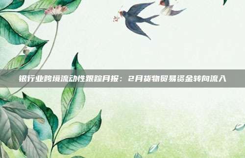 银行业跨境流动性跟踪月报:2月货物贸易资金转向流入