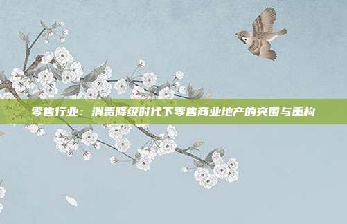零售行业:消费降级时代下零售商业地产的突围与重构
