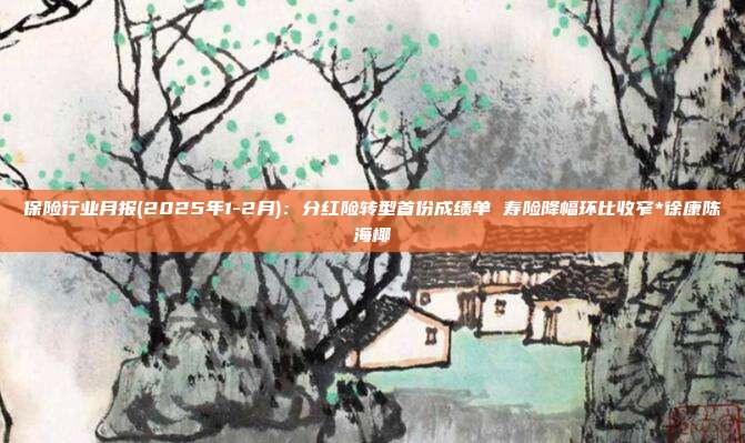保险行业月报(2025年1-2月):分红险转型首份成绩单 寿险降幅环比收窄*徐康陈海椰