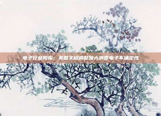 电子行业周报:美国关税调整加大消费电子不确定性