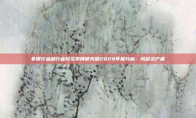 非银行金融行业险资举牌研究暨2024年报分析:风起资产端