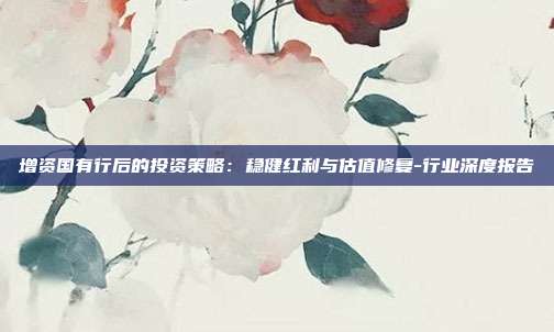 增资国有行后的投资策略:稳健红利与估值修复-行业深度报告