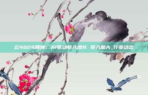 云4Q24回顾:AI驱动收入增长 投入加大_行业动态