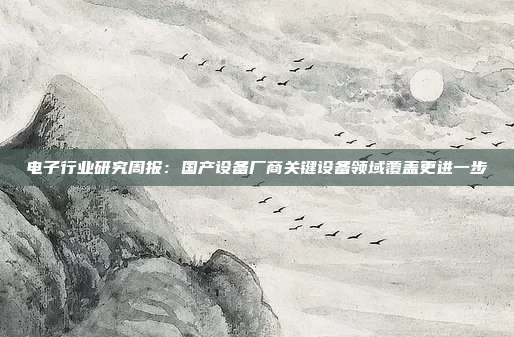 电子行业研究周报:国产设备厂商关键设备领域覆盖更进一步