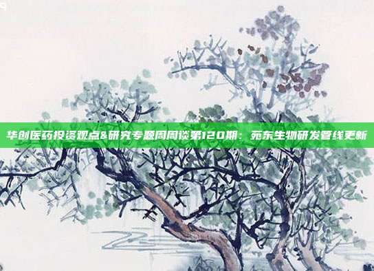 华创医药投资观点&研究专题周周谈第120期:苑东生物研发管线更新