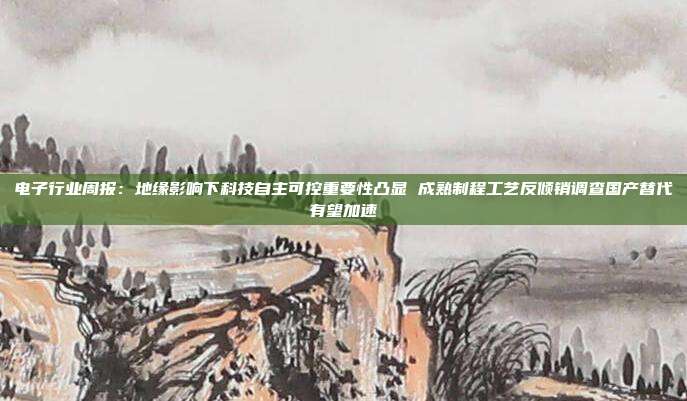 电子行业周报:地缘影响下科技自主可控重要性凸显 成熟制程工艺反倾销调查国产替代有望加速