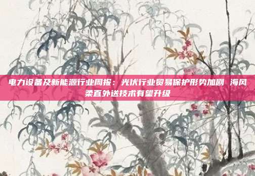 电力设备及新能源行业周报:光伏行业贸易保护形势加剧 海风柔直外送技术有望升级