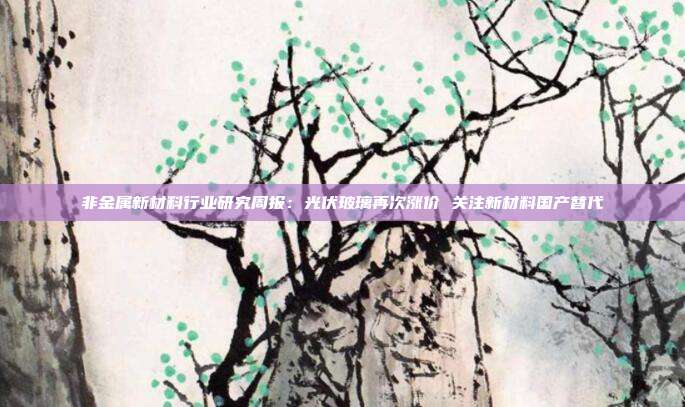 非金属新材料行业研究周报:光伏玻璃再次涨价 关注新材料国产替代
