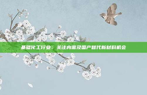 基础化工行业:关注内需及国产替代新材料机会