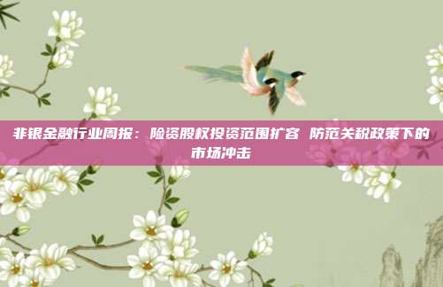 非银金融行业周报:险资股权投资范围扩容 防范关税政策下的市场冲击