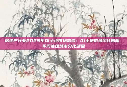 房地产行业2025年Q1土地市场总结:Q1土地市场同比回暖 不同能级城市分化明显