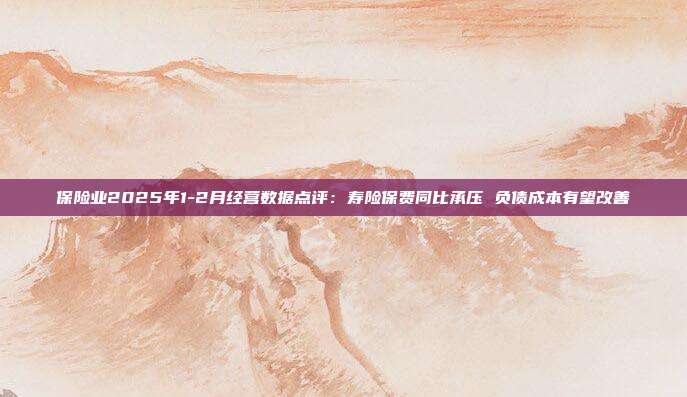 保险业2025年1-2月经营数据点评:寿险保费同比承压 负债成本有望改善