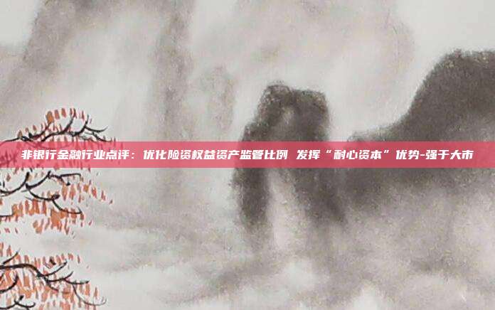 非银行金融行业点评:优化险资权益资产监管比例 发挥“耐心资本”优势-强于大市