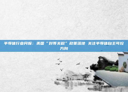 半导体行业月报:美国“对等关税”政策落地 关注半导体自主可控方向