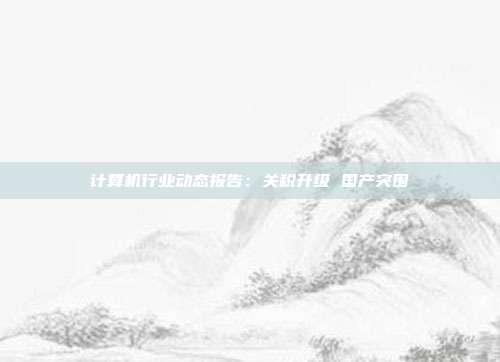 计算机行业动态报告:关税升级 国产突围