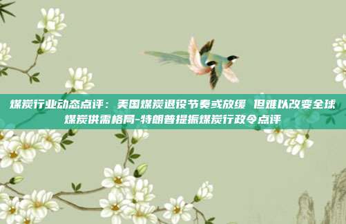 煤炭行业动态点评:美国煤炭退役节奏或放缓 但难以改变全球煤炭供需格局-特朗普提振煤炭行政令点评