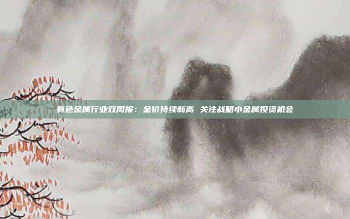 有色金属行业双周报:金价持续新高 关注战略小金属投资机会