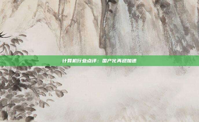 计算机行业点评:国产化再迎加速