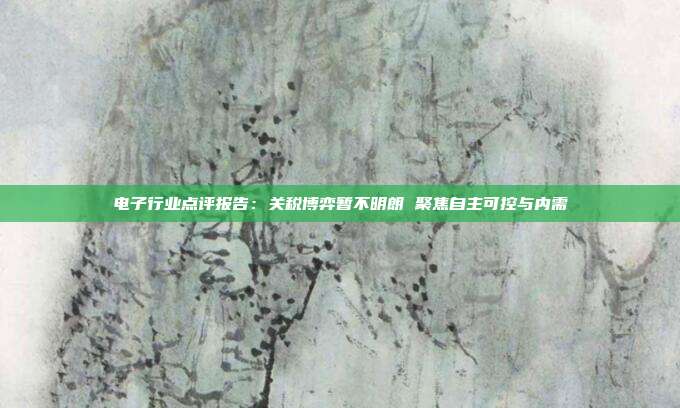 电子行业点评报告:关税博弈暂不明朗 聚焦自主可控与内需