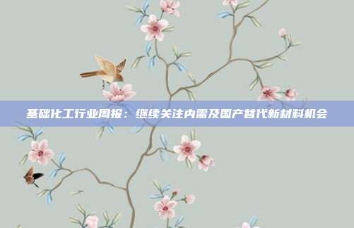 基础化工行业周报:继续关注内需及国产替代新材料机会