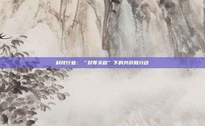 科技行业:“对等关税”下的共识和分歧
