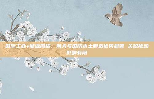 国际工业+能源周报:航天与国防本土制造优势显著 关税扰动影响有限