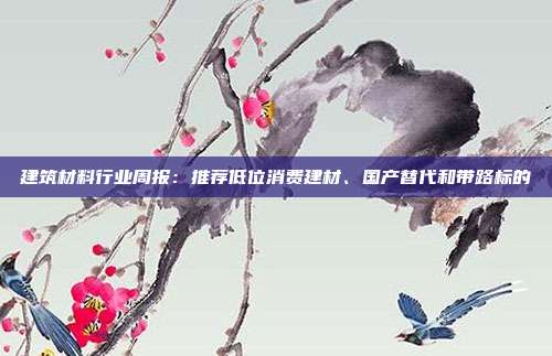 建筑材料行业周报:推荐低位消费建材、国产替代和带路标的