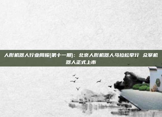 人形机器人行业周报(第十一期):北京人形机器人马拉松举行 众擎机器人正式上市