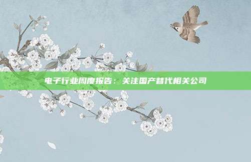 电子行业周度报告:关注国产替代相关公司