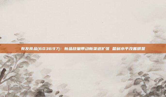 有友食品(603697):新品放量带动新渠道扩张 盈利水平改善明显
