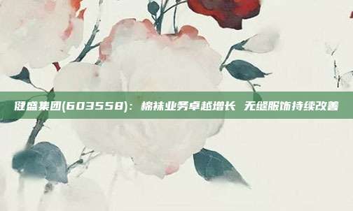 健盛集团(603558):棉袜业务卓越增长 无缝服饰持续改善