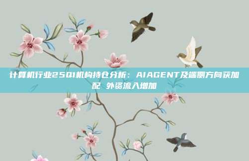 计算机行业25Q1机构持仓分析:AIAGENT及端侧方向获加配 外资流入增加