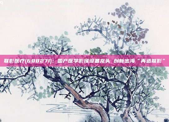 联影医疗(688271):国产医学影像设备龙头 创新出海“再造联影”