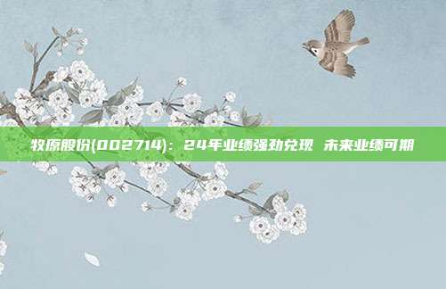 牧原股份(002714):24年业绩强劲兑现 未来业绩可期