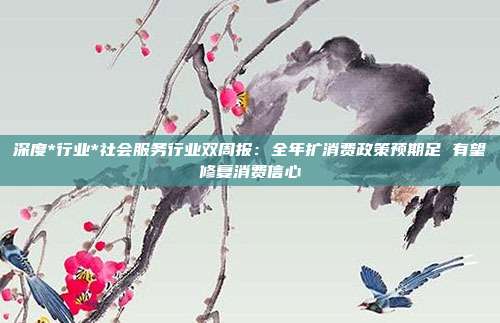 深度*行业*社会服务行业双周报:全年扩消费政策预期足 有望修复消费信心