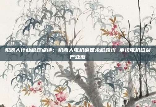 机器人行业跟踪点评:机器人电机锁定永磁路线 重视电机磁材产业链
