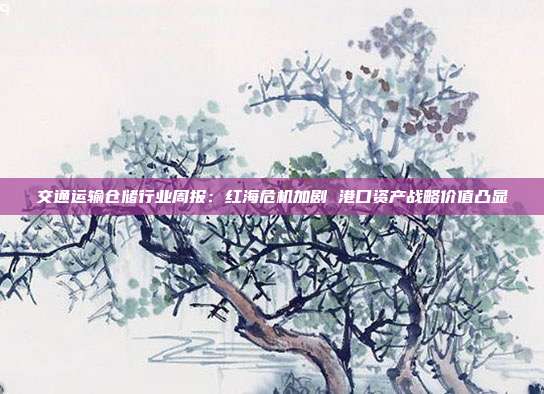 交通运输仓储行业周报:红海危机加剧 港口资产战略价值凸显