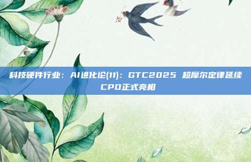 科技硬件行业:AI进化论(11):GTC2025 超摩尔定律延续 CPO正式亮相
