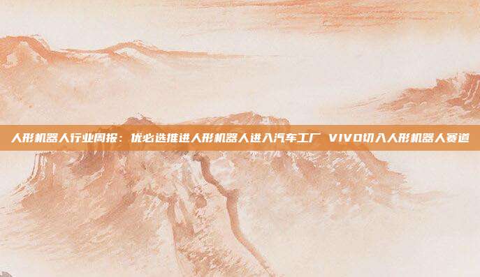 人形机器人行业周报:优必选推进人形机器人进入汽车工厂 VIVO切入人形机器人赛道